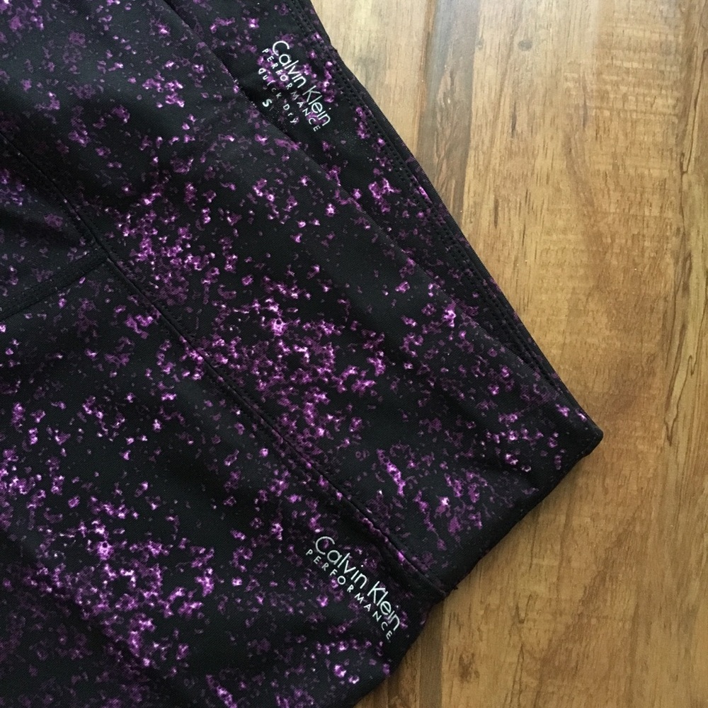 Calvin Klein Purple Performance Workout Leggings